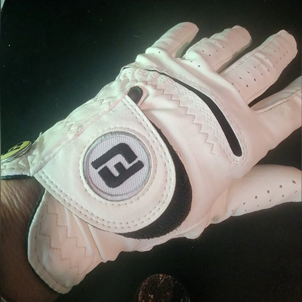 FootJoy WeatherSof White Leather Golf Glove Left Hand SZ Large